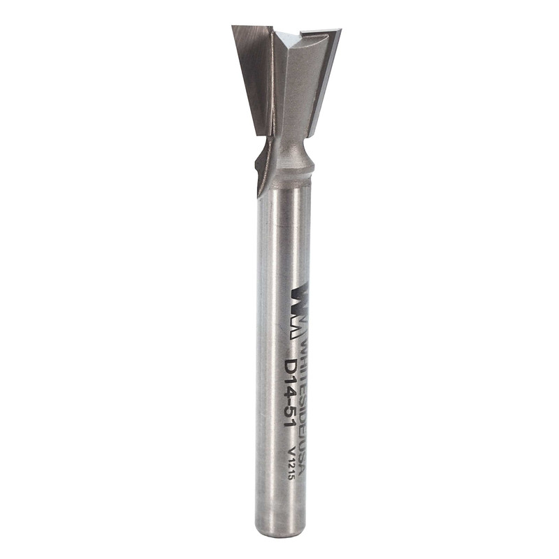 D14-51 Dovetail Router Bit 14 Degree 1/4" SH 1/2" D x 1/2" C x 2-3/8" OL